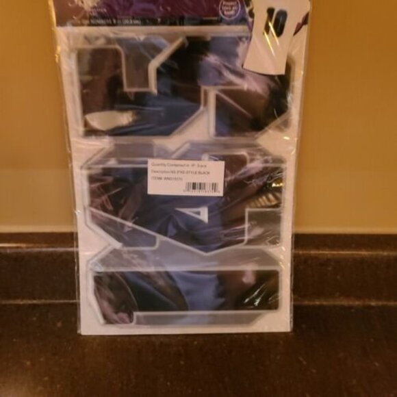 Set of 3 Next Style Fashion Art 8" Iron-on numbers 4 sheets 12 pieces in each pk - Picture 3 of 3